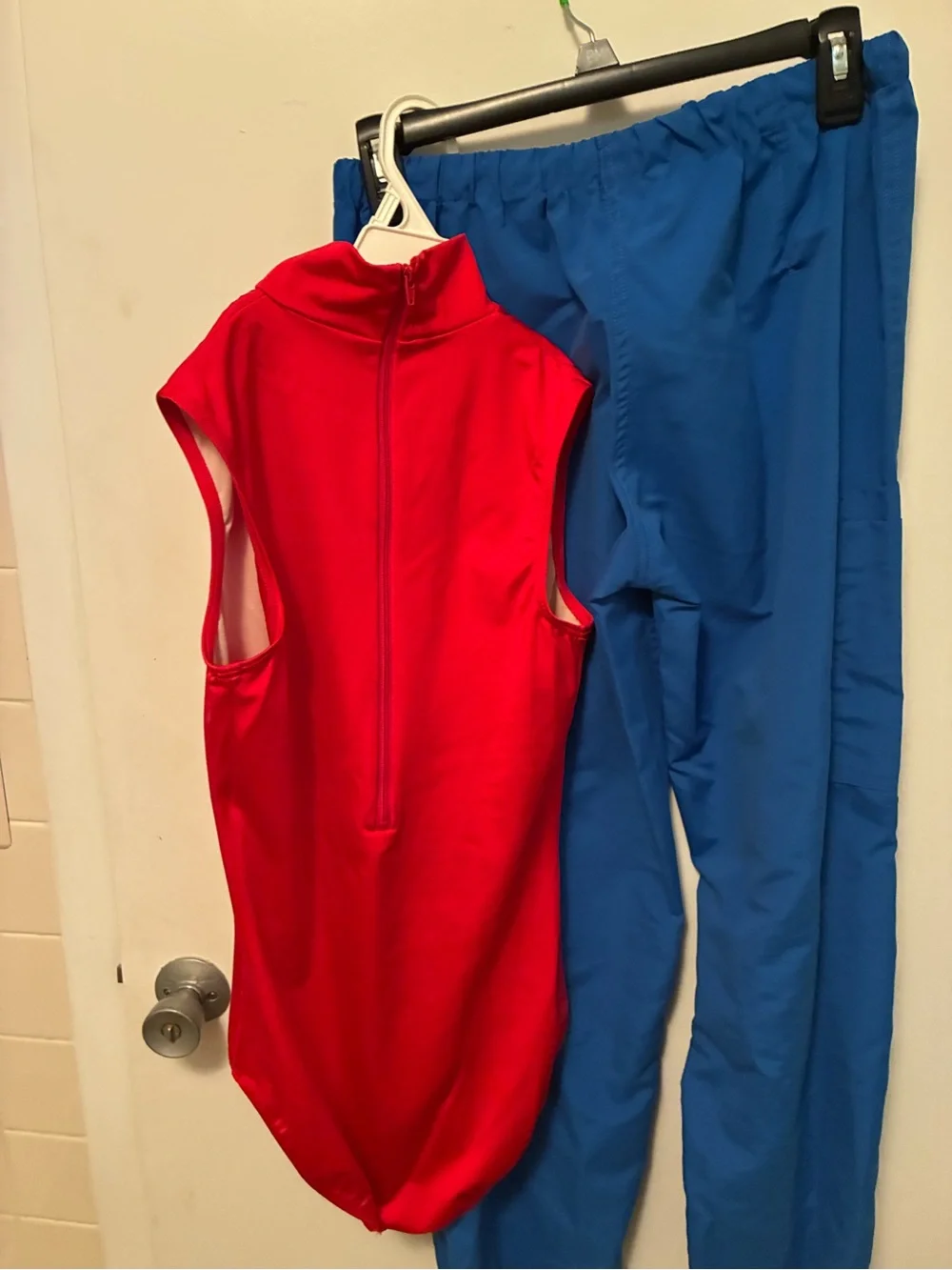 Weissman Red and Blue Kids Mario Costume with Hat and White Gloves